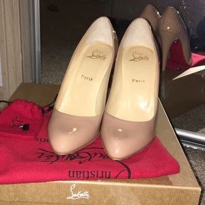 Christian Louboutin Decolette 100MM Nude Size 39.5
